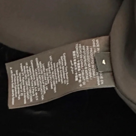 Tory Burch Black Velvet V-Neck Midi Dress NWT | Size 4 | $698 Retail - Picture 10 of 11